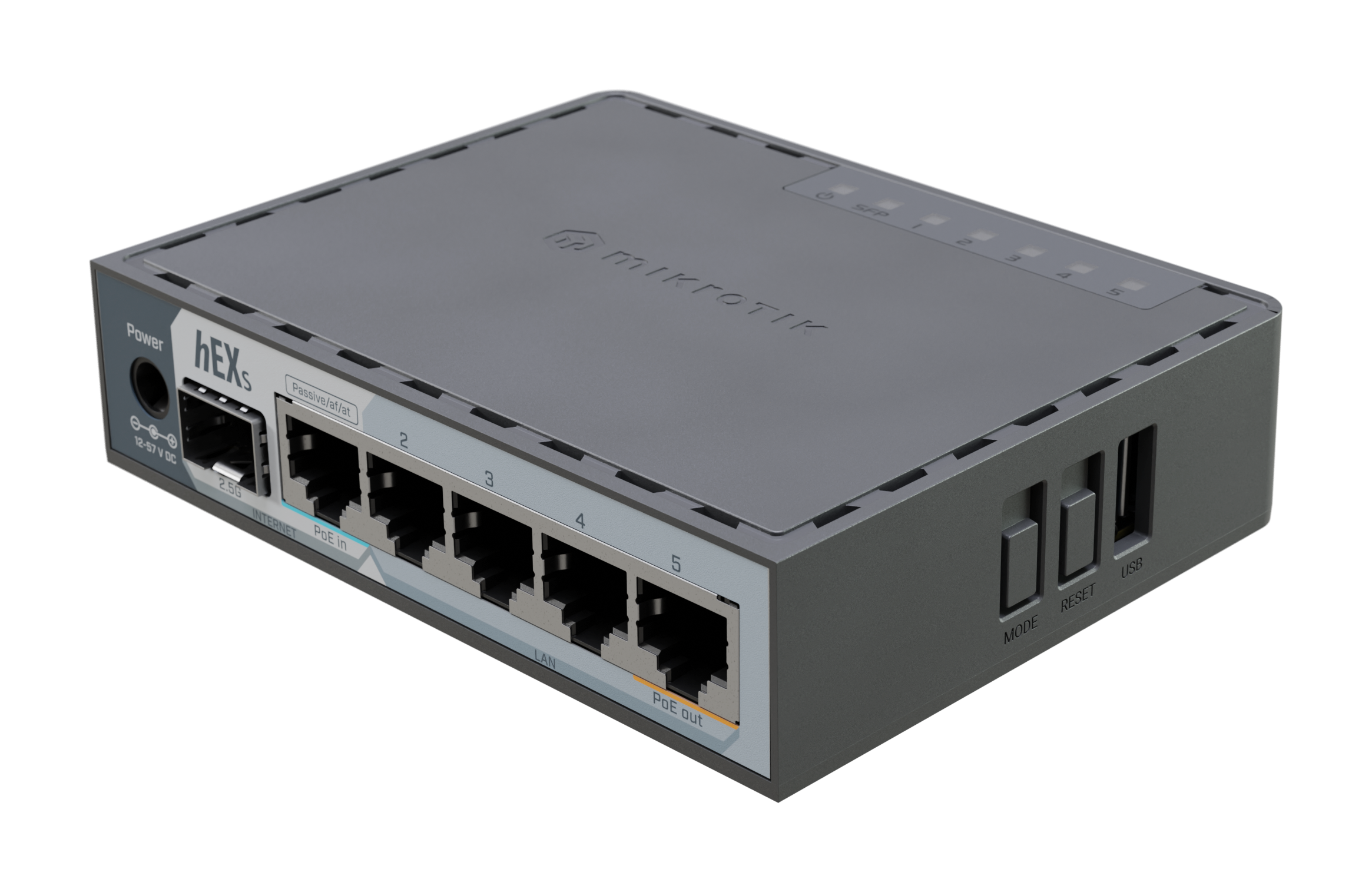 E60iUGS Mikrotik HEX S 5x2.5 Gigabit LAN,1xSFP + USB, L4