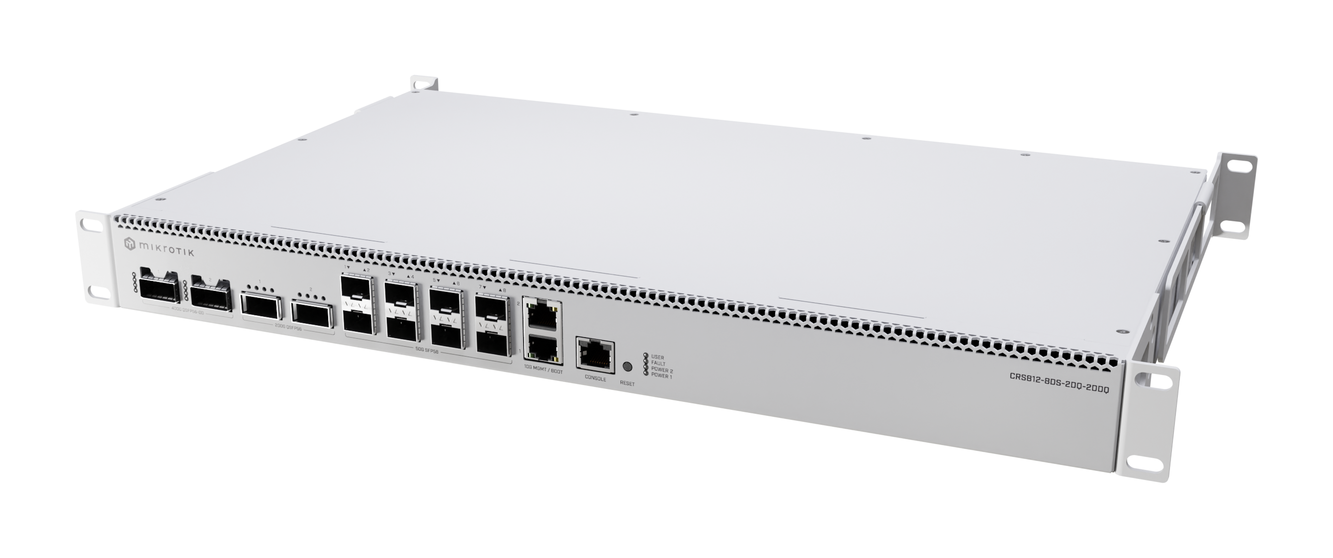 CRS812-8DS-2DQ-2DDQ-RM MİKROTİK CRS812-8DS-2DQ-2DDQ-RM Cloud Router Switch RouterOS v7