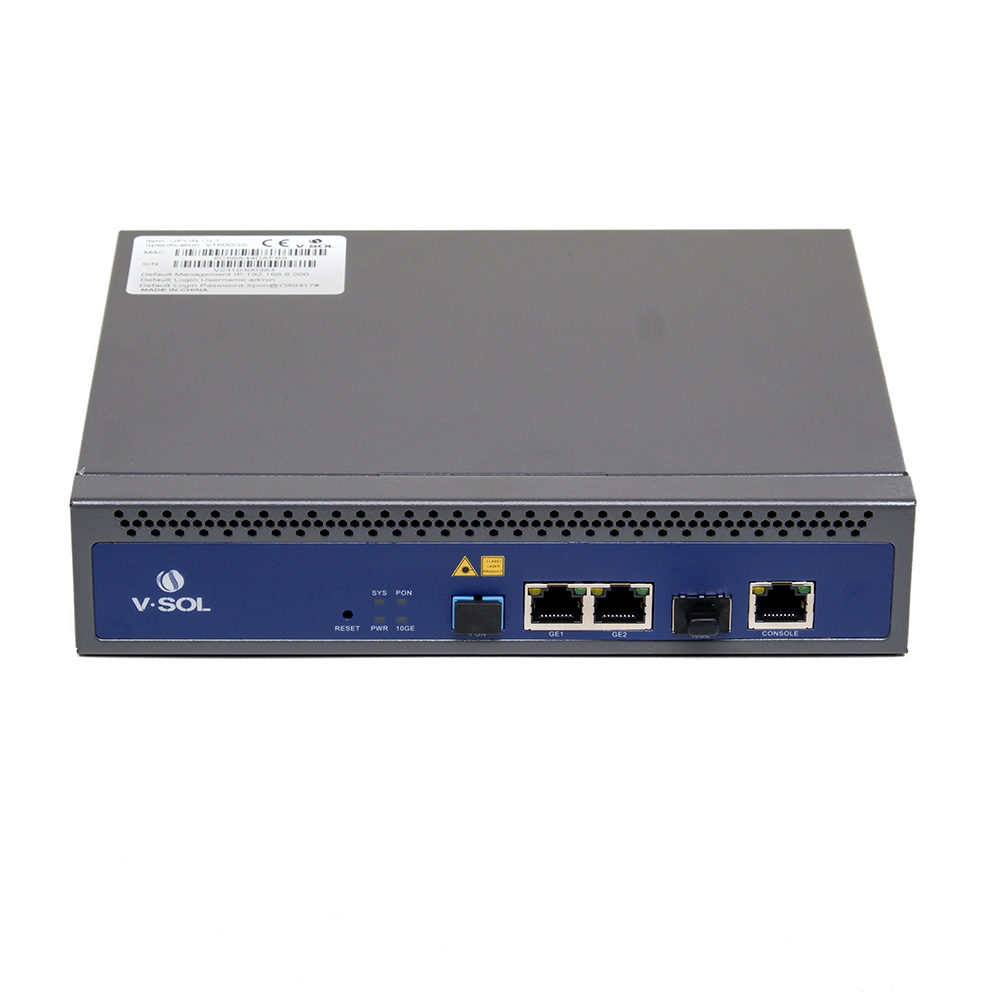 GPON-OLT-V1600GS VSOL - 1 PORT - OLT , FTTX , 2X 1G RJ45 , 1xSFP+ , 1x C+++