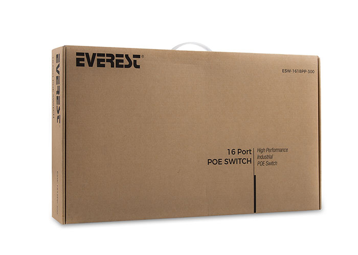 EVEREST-ESW-1618PP-300 EVEREST ESW-1618PP-300 14+2 PORT 300W PASIF POE SWITCH