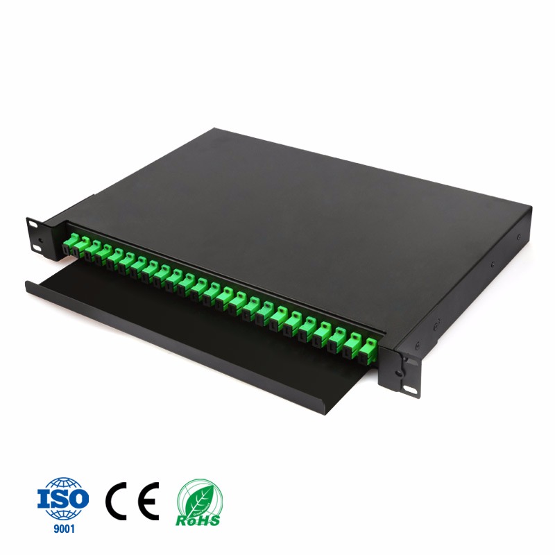 FBR-RACK-24-SC-APC-FULL FIBER RACK TIPI 24 CORE SC APC - 2 KASETLI ODF - HAZIR