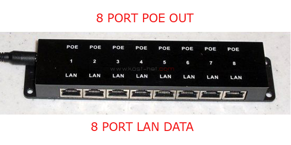PANEL-8PORT-POE 8 PORT POE PANEL INJECTOR