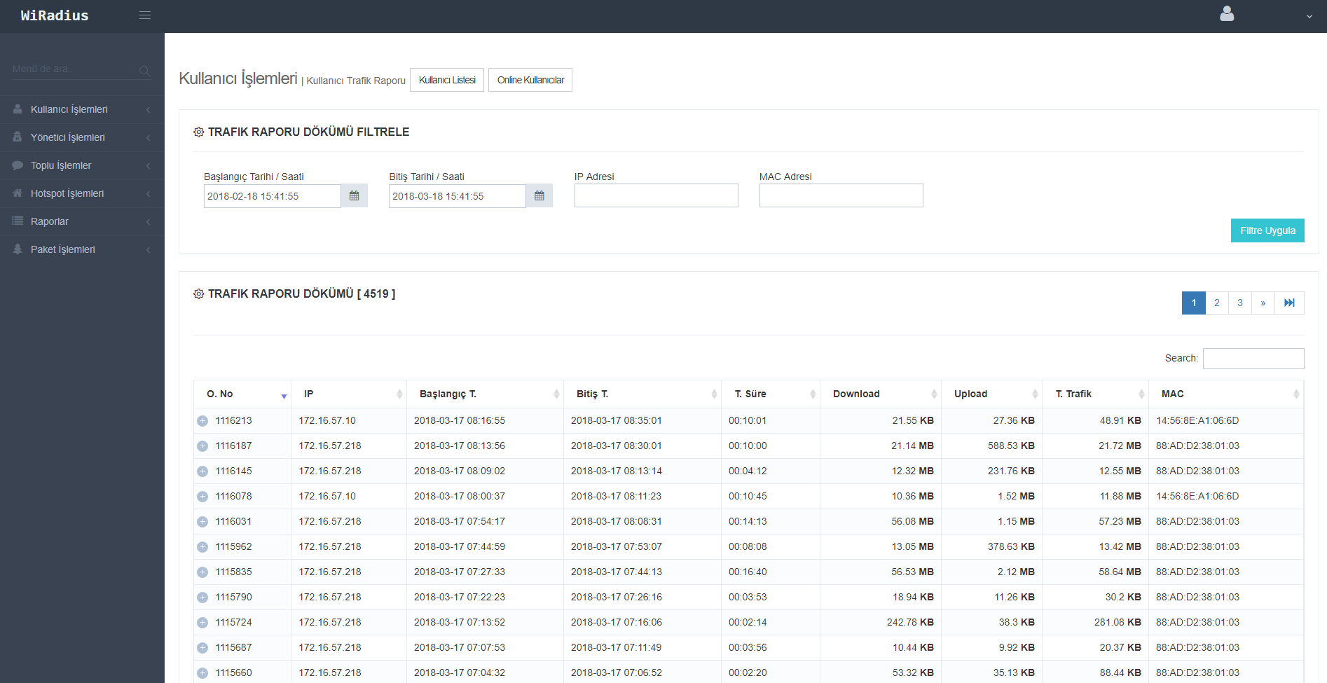 WIPOINT-25 25 ONLINE KULLANICI HOTSPOT VE LOGIN YONETIM / YILLIK